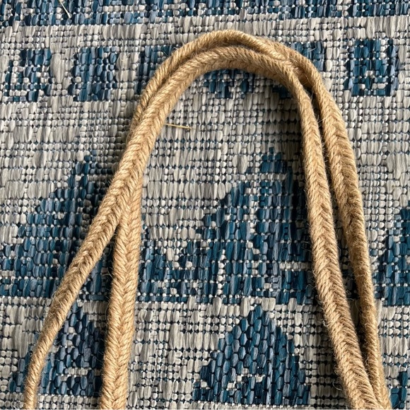 Woven Beach/ Market Tote Multi Colored Good Condition - Picture 3 of 7